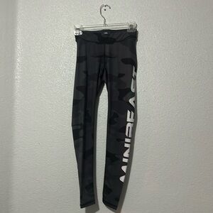 Minibeast black camo leggings, size small.